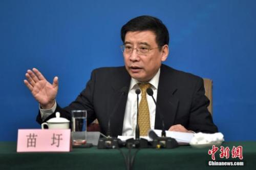 資料圖：苗圩。<a target='_blank' href='http://www.chinanews.com/'>中新社</a>記者金碩攝