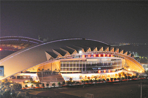 東新區(qū)夜色璀璨，如詩如畫